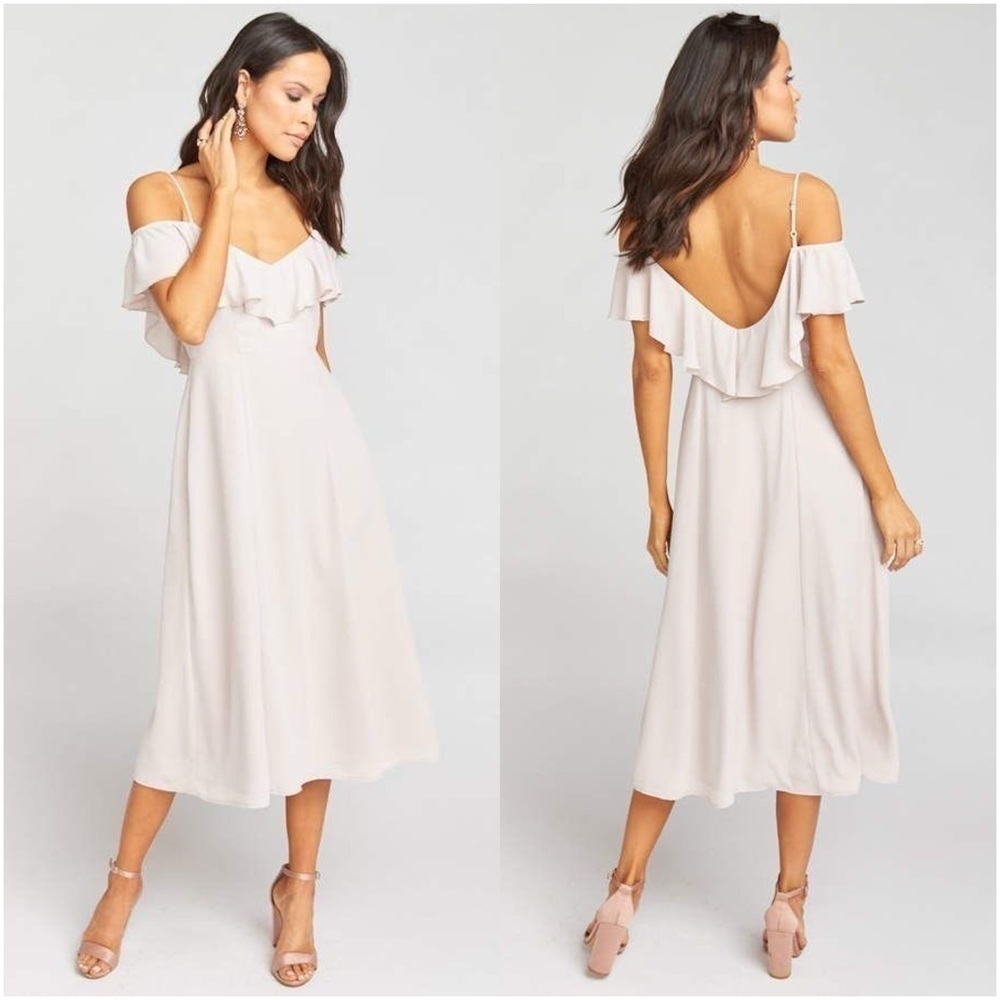 SHOW ME YOUR MUMU Camila Dress In Show Me The Ring Crisp